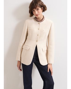 Phase Eight Graziella Boucle Jacket - Natural