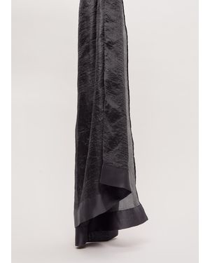Phase Eight Satin Trim Scarf - Blue