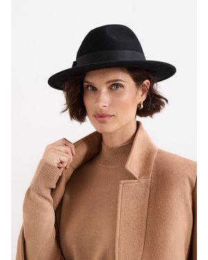 Phase Eight Felt Trilby - Brown