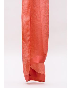 Phase Eight Satin Trim Scarf - Red
