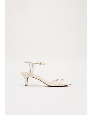 Phase Eight Leather Strappy Sandals - White