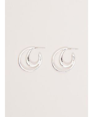 Phase Eight Double Hoop Earrings - Natural