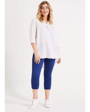 Phase Eight Courtney Crop Trousers - Blue