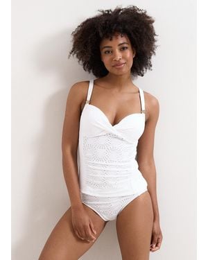 Phase Eight Shell Texture Tankini Bottom - White