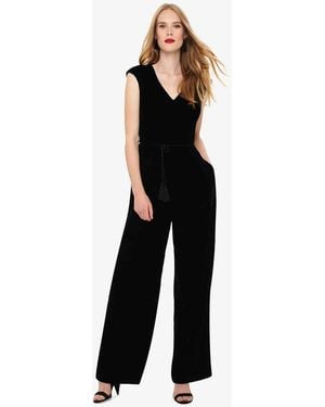 Phase Eight Adelaide Velvet Jumpsuit - Black
