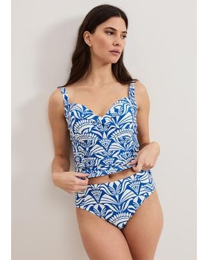 Phase Eight Tile Print Tankini Bottom - Blue