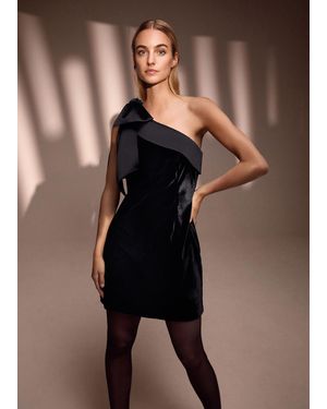 Phase Eight Sofia Velvet Mini Dress - Black