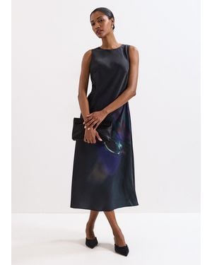 Phase Eight Felicity Printed Floral Slip Dress - Blue