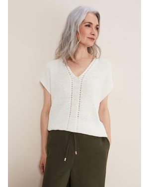 Phase Eight Alana Textured Knit - White