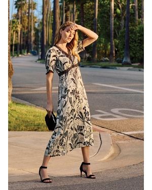 Phase Eight Feyre Floral Lace Trim Slip Dress - White