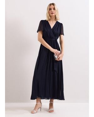 Phase Eight Alena Silk Maxi Dress - Blue