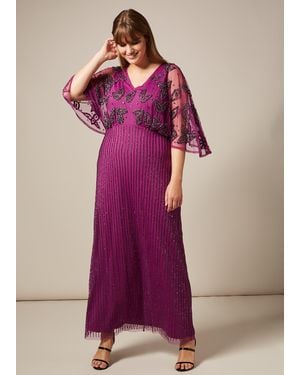 Phase Eight Selene Beaded Maxi Dress - Purple