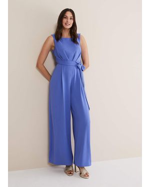 Phase Eight Elaina Wide Leg Jumpsuit - Blue