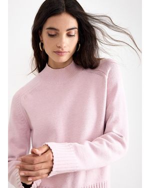 Phase Eight Marika Crew Neck Long Sleeve Jumper - Pink