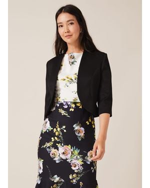 Phase Eight Tammy Textured Jacket - Black