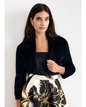 Phase Eight Fay Fluffy Bolero - Blue
