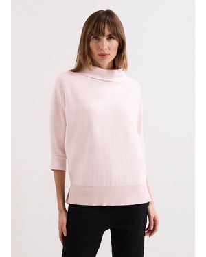 Phase Eight Salima Funnel Neck Knit - Pink