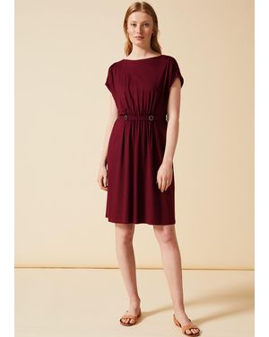 Phase Eight Fawn Button Dress - Red