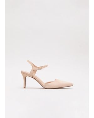 Phase Eight Suede Slingback Court Shoes - White