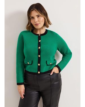 Phase Eight Taz Knitted Jacket - Green