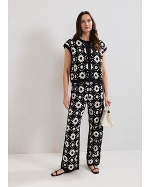 Phase Eight Maggie Crochet Trousers - White