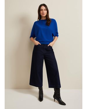 Phase Eight Leyla Denim Culotte - Blue