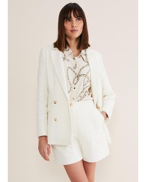 Phase Eight 's Auden Boucle Blazer Co-ord - Natural