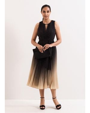 Phase Eight Petite Simara Ombre Glitter Dress - Multicolour