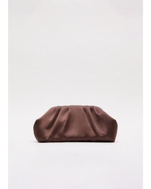 Phase Eight Satin Bag - Brown