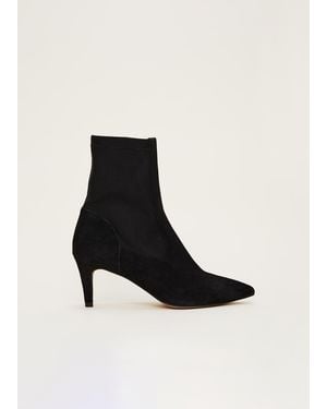 Phase Eight Suede Sock Boots - Black
