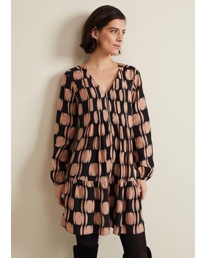 Phase Eight Penele Spot Swing Dress - Natural