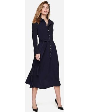 Phase Eight Lanie Military Dress - Blue