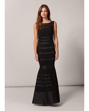 Phase Eight Phase Eight Shannon Layered Mermaid Hem Maxi Dress - Black
