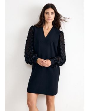 Phase Eight Petite Laura Swing Sleeve Detail Mini Dress - Blue