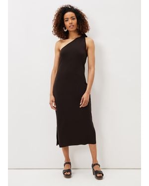 Phase Eight Adelyn One Shoulder Maxi Dress - Brown