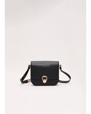 Phase Eight Leather Cross Body Bag - Black
