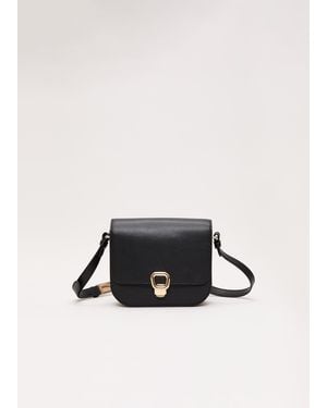 Phase Eight Leather Cross Body Bag - Black