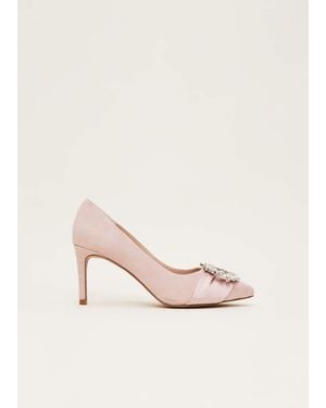 Phase Eight Embellished Court Shoe - Natural