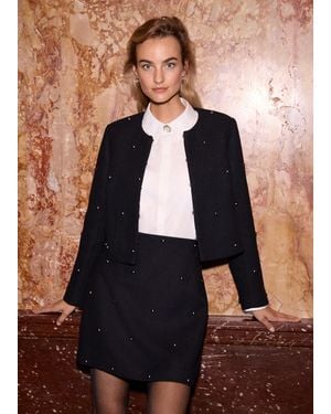 Phase Eight Rue Cropped Jacket - Black