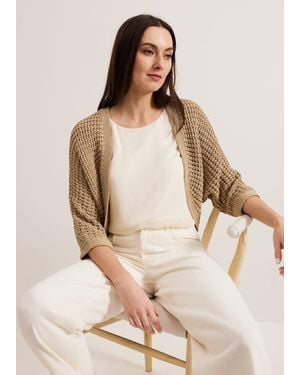 Phase Eight Isobell Textured Shurg - Natural