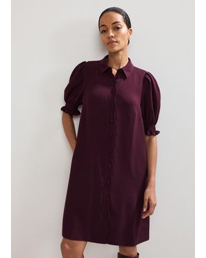 Phase Eight Petite Candice Scallop Dress - Purple