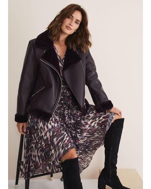 Phase Eight Kya Aviator Jacket - Multicolour