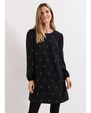 Phase Eight Lucia Hotfix Mini Dress - Black