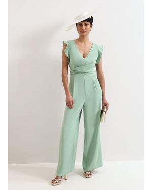 Phase Eight Petite Ayla Wide Leg Jumpsuit - Green