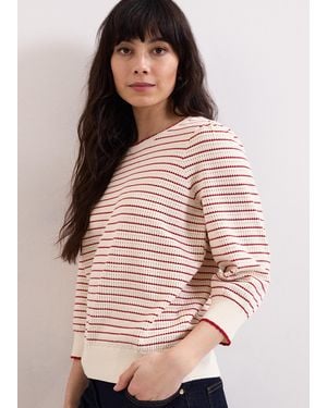 Phase Eight Angel Tipped Stripe Jumper - Red