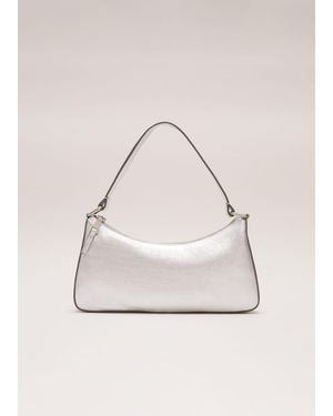 Phase Eight Leather Mini Shoulder Bag - Natural