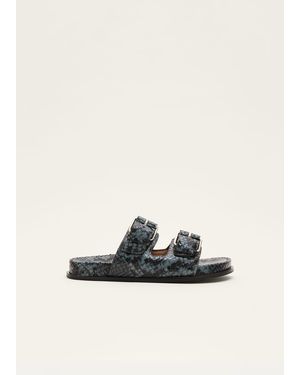 Phase Eight Animal Double Buckle Sandal - White