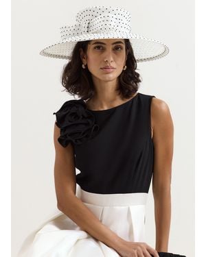 Phase Eight Spot Hat - Black