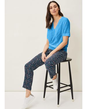 Phase Eight Hermione Soft Ditsy Floral Jogger - Blue