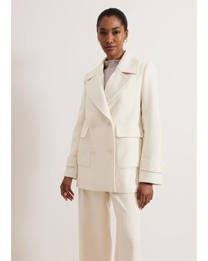 Phase Eight Amelie Short Peacoat - Natural